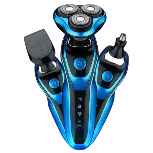 Rasoir Électrique 3-en-1 Étanche Rechargeable