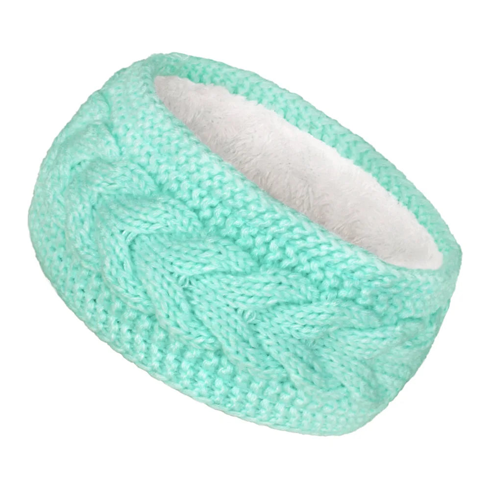 Bandeau KeepWarm Torsadé Doublure Fausse Fourrure Chaude