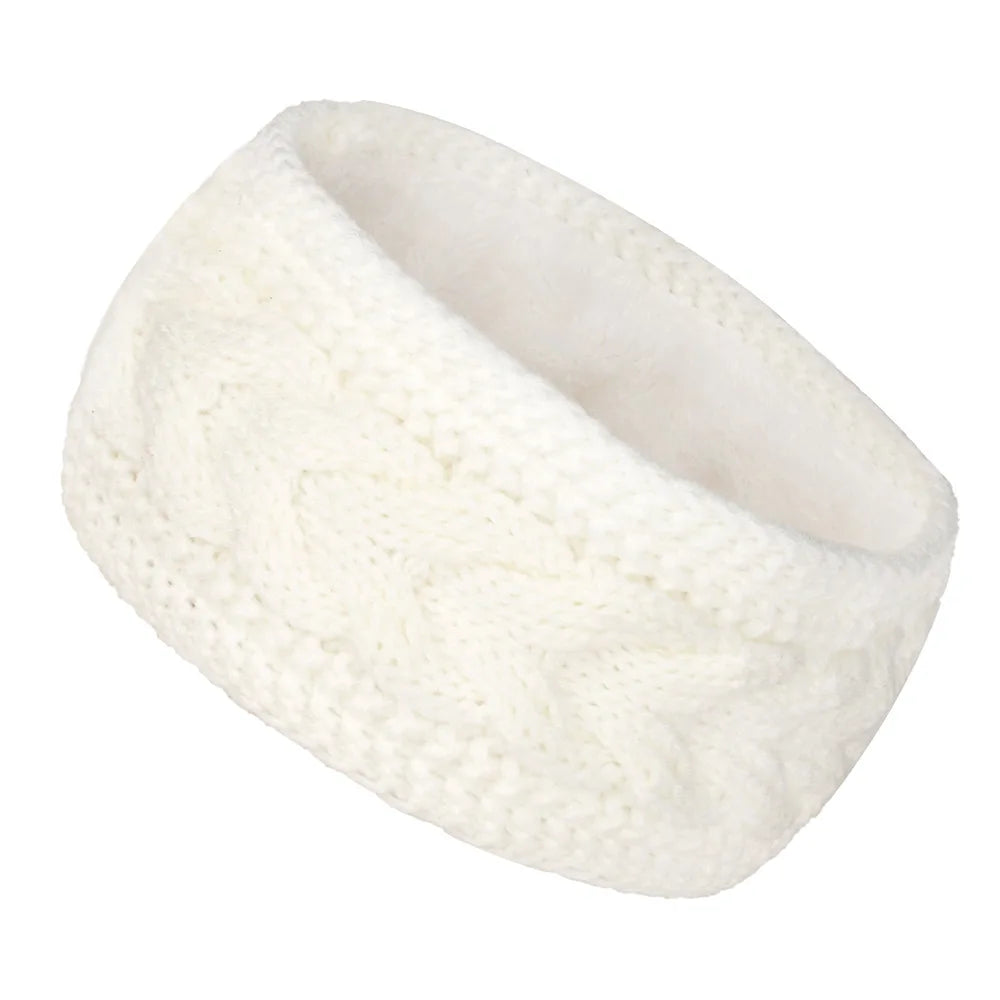 Bandeau KeepWarm Torsadé Doublure Fausse Fourrure Chaude