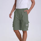 Short décontracté à taille élastique pour hommes