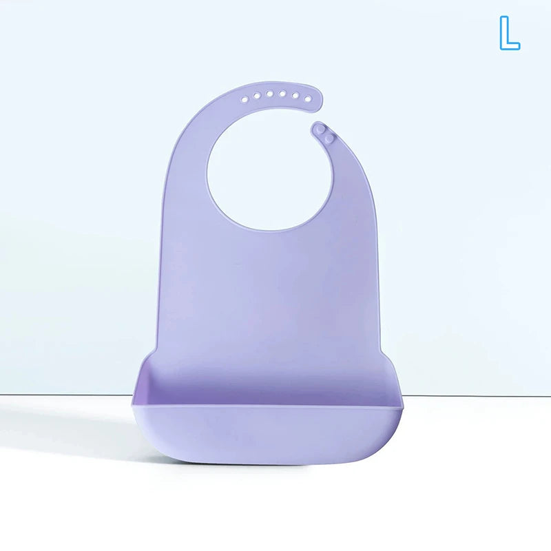 Bavoir Repas Adulte en Silicone – Imperméable & Profond