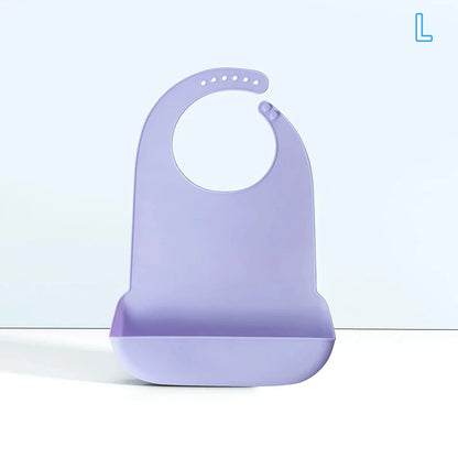 Bavoir Repas Adulte en Silicone – Imperméable & Profond