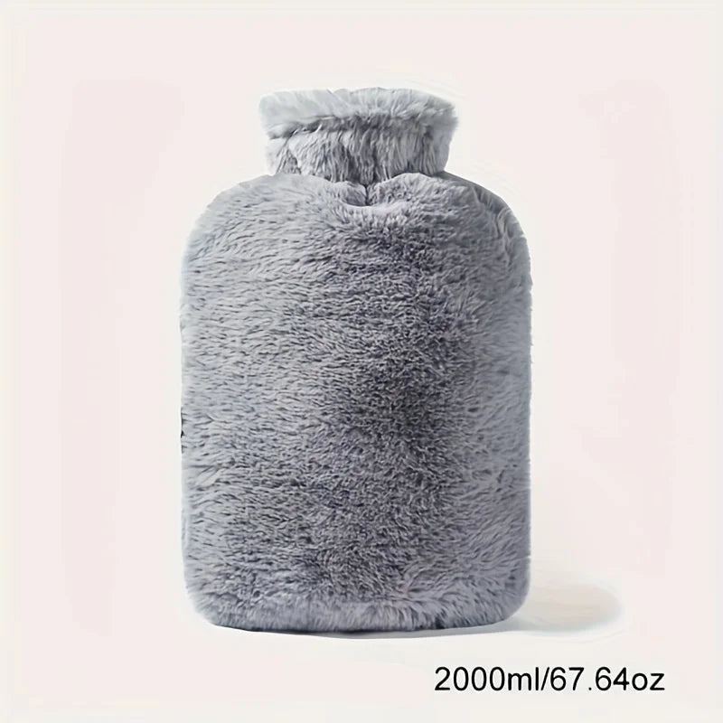 Bouillotte à Eau en Peluche Douce 1L/2L