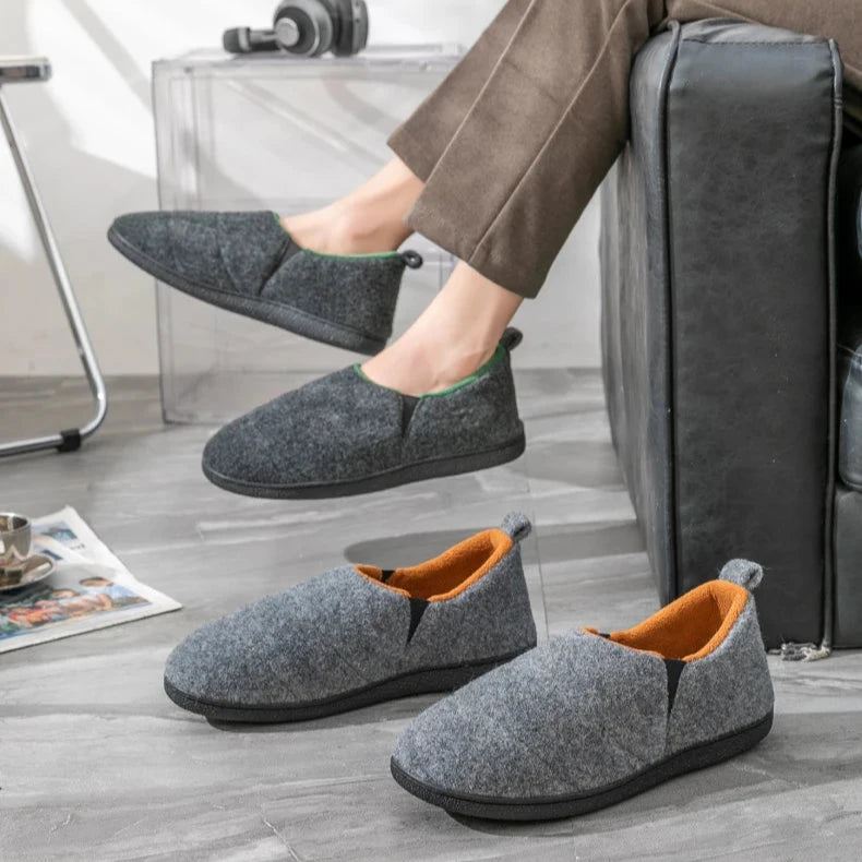 Chaussons Chauds Antidérapants pour Homme