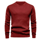 Men's round neck knit jumper