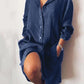 Robe Chemise longue en coton et lin pour femme