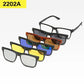 Lunettes 6 en 1 Polarisées à Clip Magnétique