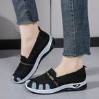 Chaussures Slip-On de Marche à Enfiler en Marille Respirante