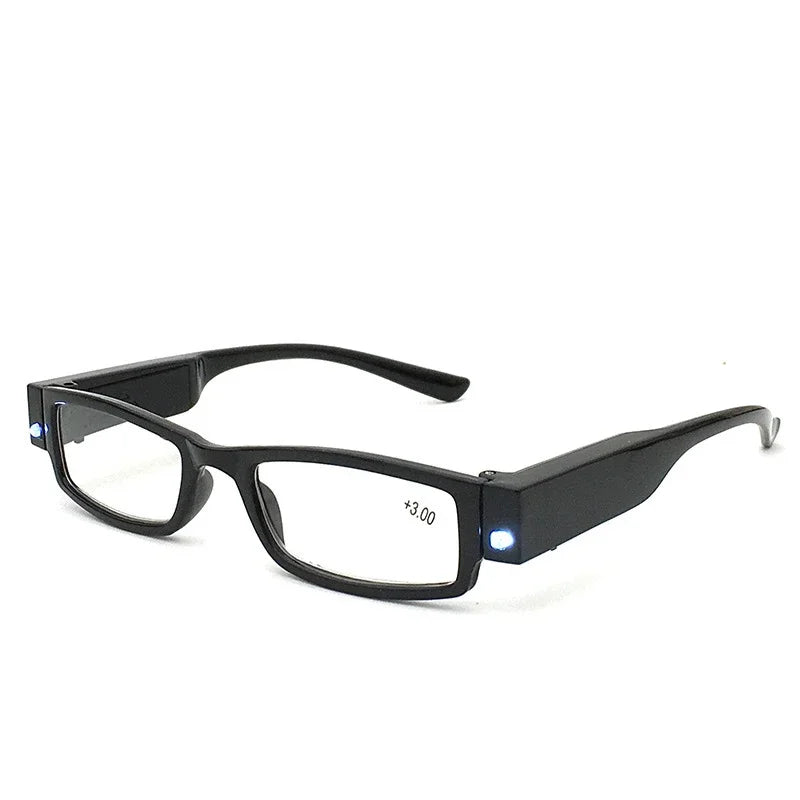 Lunettes Loupe LED 3en1 — grossissement 180%, lecture, couture, anti-lumière bleue