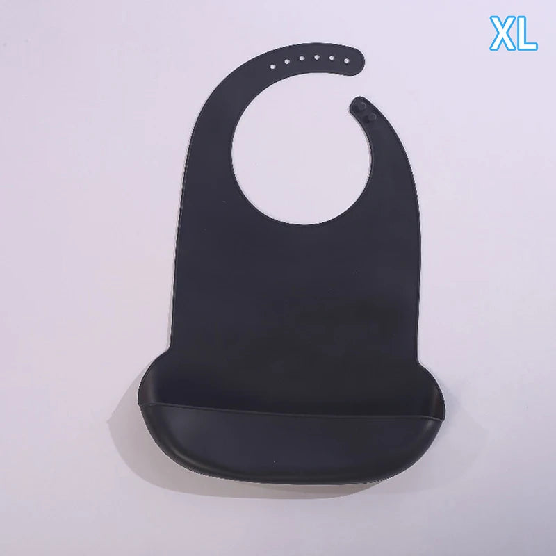 Bavoir Repas Adulte en Silicone – Imperméable & Profond