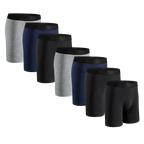 Lot de 7 Boxers Mi-Long en Coton pour Homme
