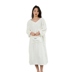 Peignoir Poncho de bain doux pour femme - Grande poche & Capuche