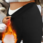 Legging Évasé Large Doublure Polaire