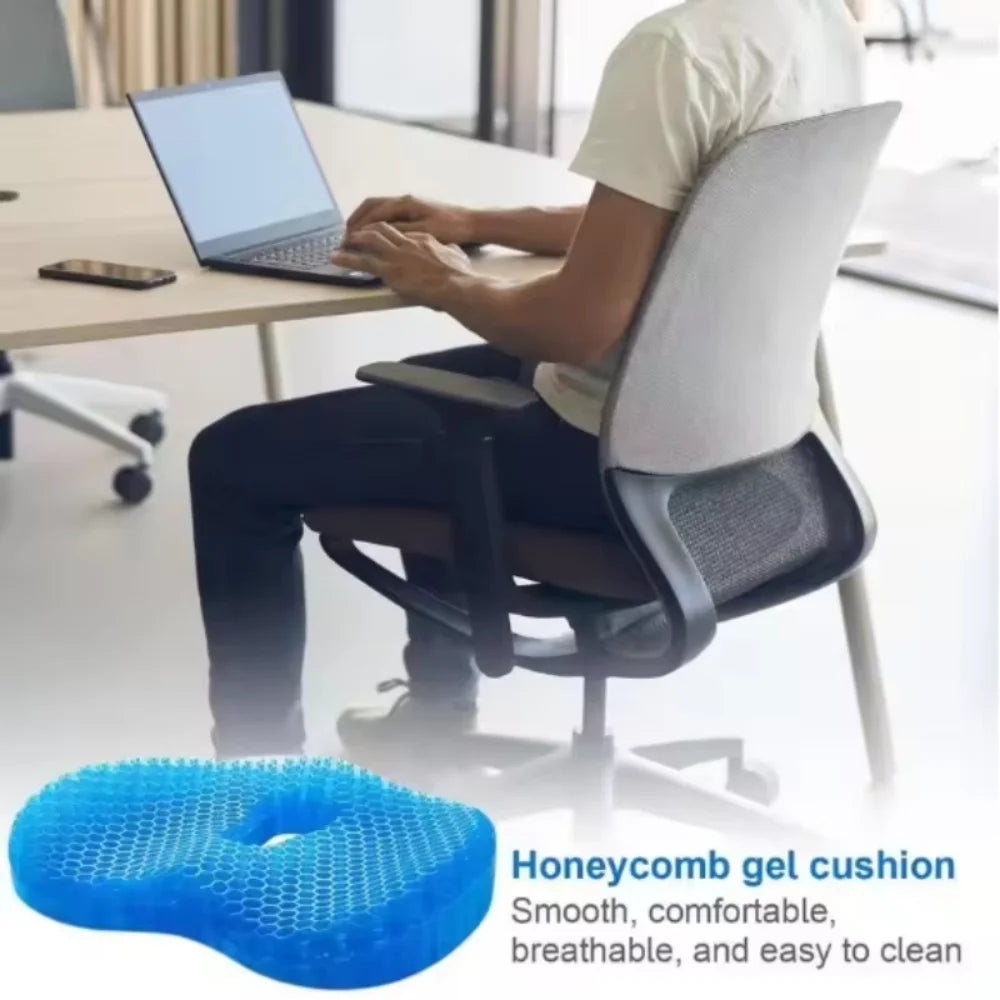 Coussin de Chaise en Gel Nid d’Abeille – Confort Rafraîchissant pour Maison et Bureau