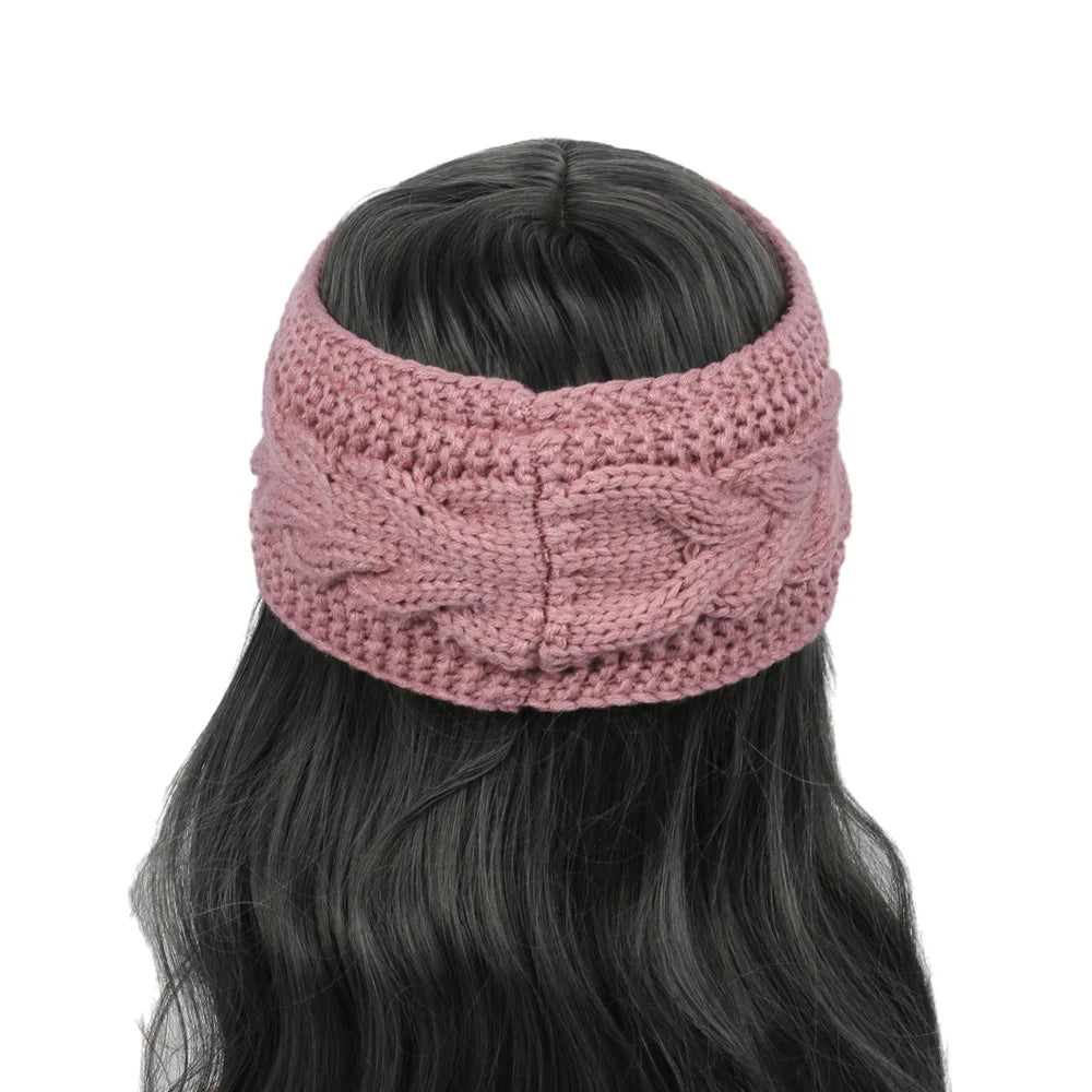 Bandeau KeepWarm Torsadé Doublure Fausse Fourrure Chaude