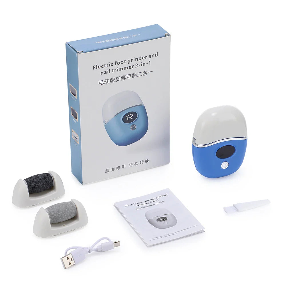 Appareil 2 en 1 à Têtes Interchangeables pour Manucure & Pédicure
