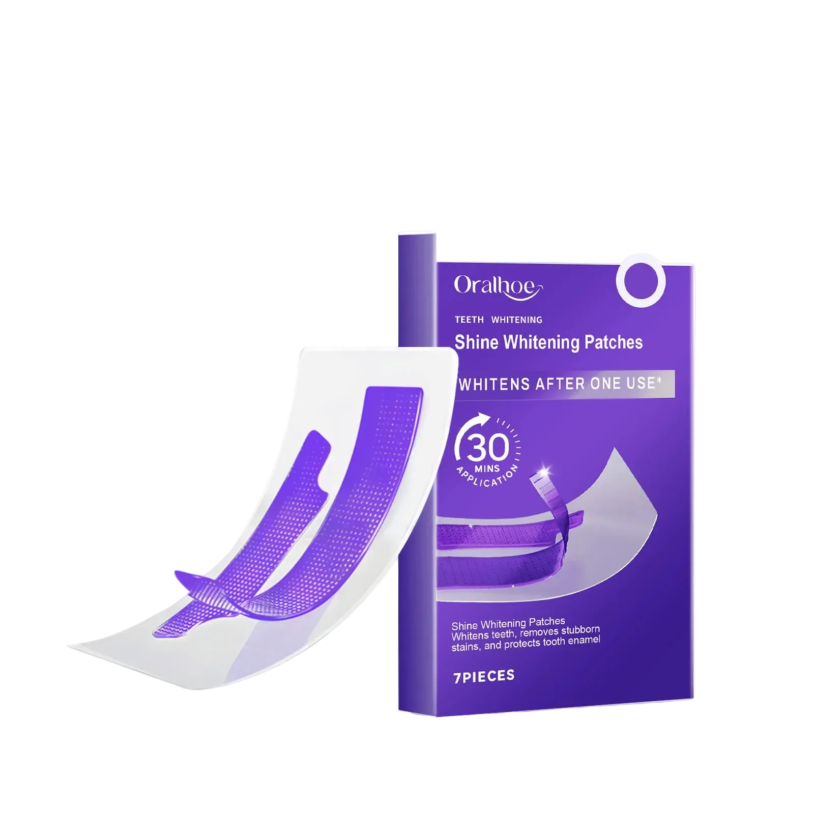 14x Bandes de Blanchiment Dentaire au Gel Violet - EXPRESS' 30min