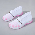 Chaussures Slip-On de Marche à Enfiler en Marille Respirante