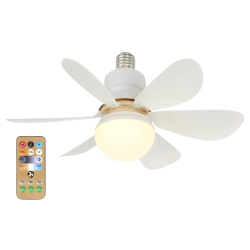 Plafonnier LED 40W avec Ventilateur et Télécommande