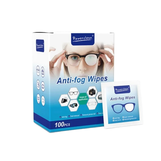 100 Lingettes Nettoyantes Anti-Buée pour Lunettes