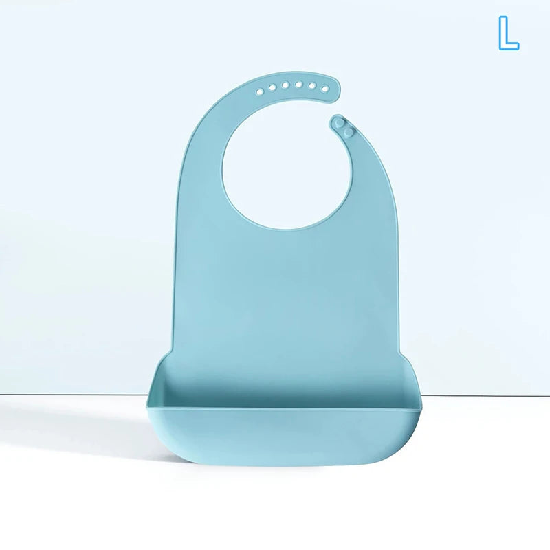 Bavoir Repas Adulte en Silicone – Imperméable & Profond