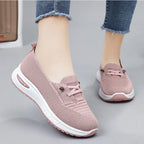 Ballerines en Maille à Faux Lacets Respirantes, Légères & Antidérapantes