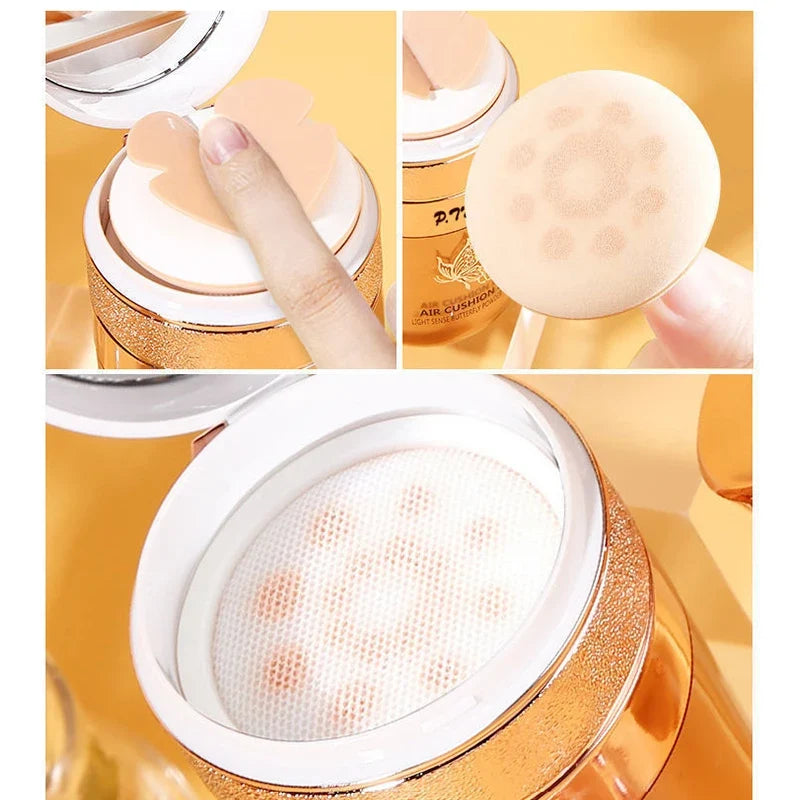 BB Crème Cushion avec Houpette – Fond de Teint Hydratant, Correcteur, Anti-Sébum et Waterproof