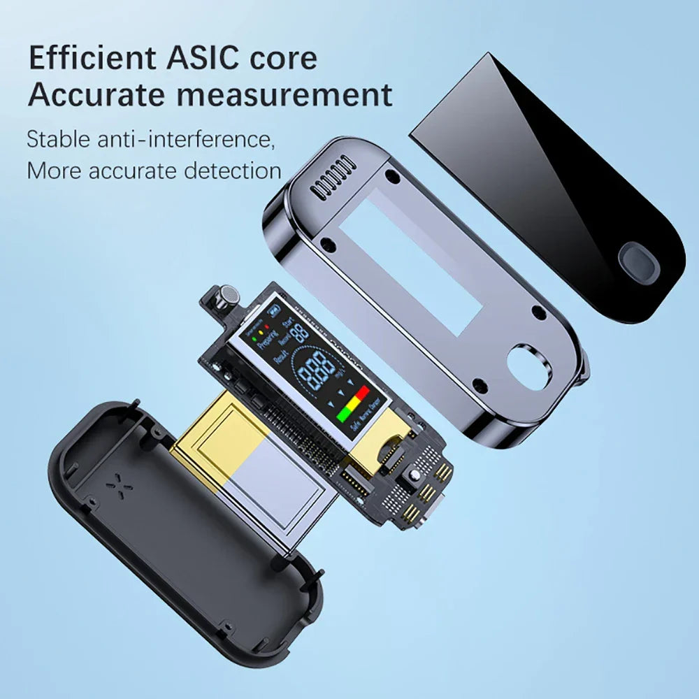 Éthylotest PRO Porte-Clés avec Écran LCD et Alarme Sonore