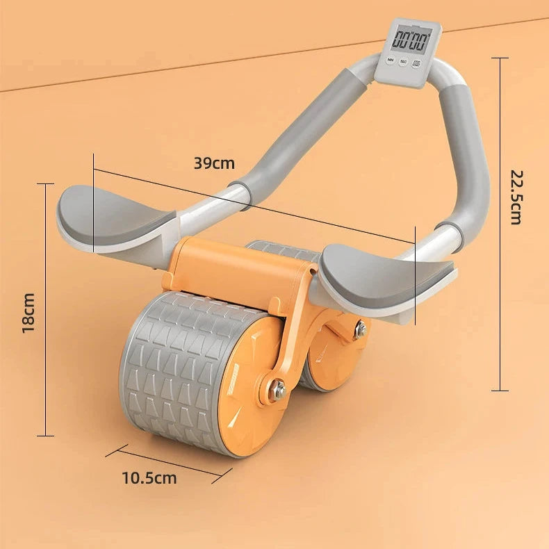 Roue abdominale à rebond automatique avec compteur d'affichage