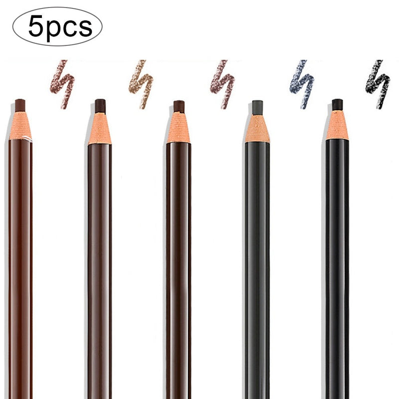 5x Crayons à sourcils longue tenue - Pas besoin de tailler