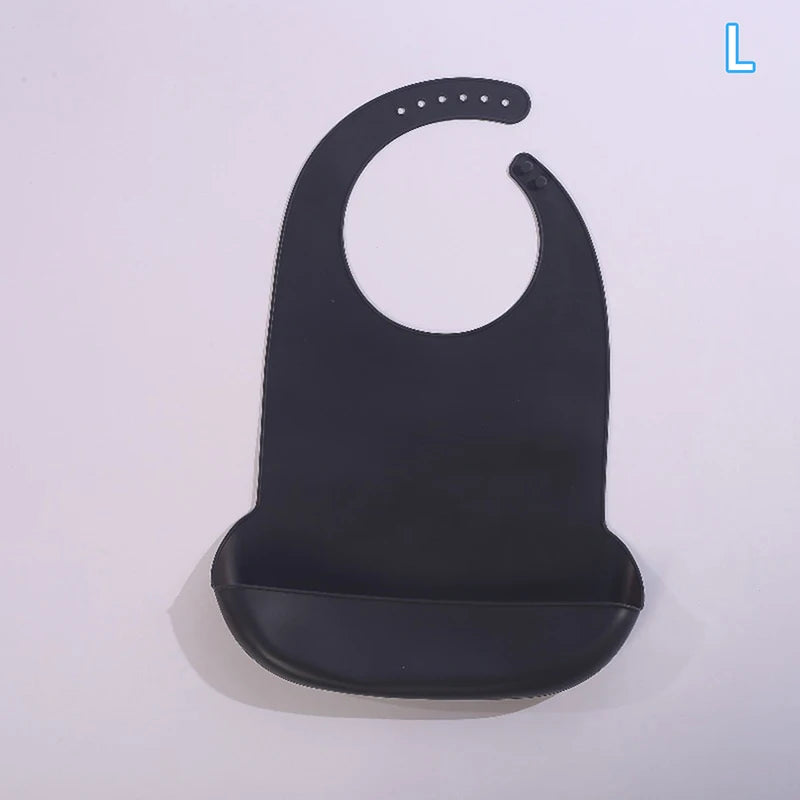 Bavoir Repas Adulte en Silicone – Imperméable & Profond