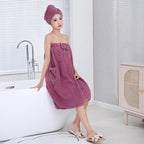 Cocooning Bath - Ensemble 2PCS de Serviettes de Bain Femme