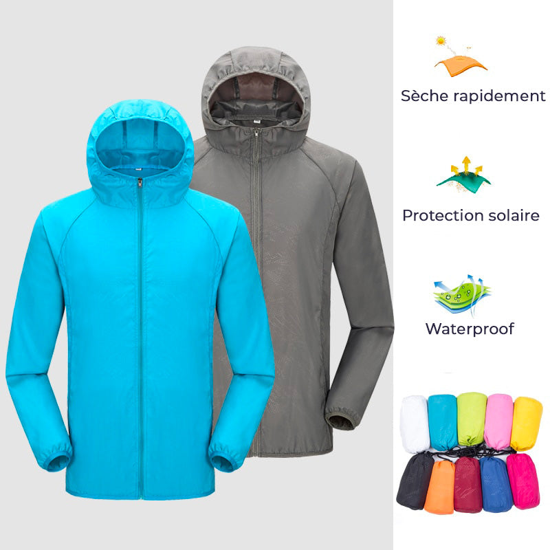 Coupe-vent imperméable léger unisexe