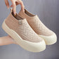 Slip-On en Maille Respirante à Large Semelle