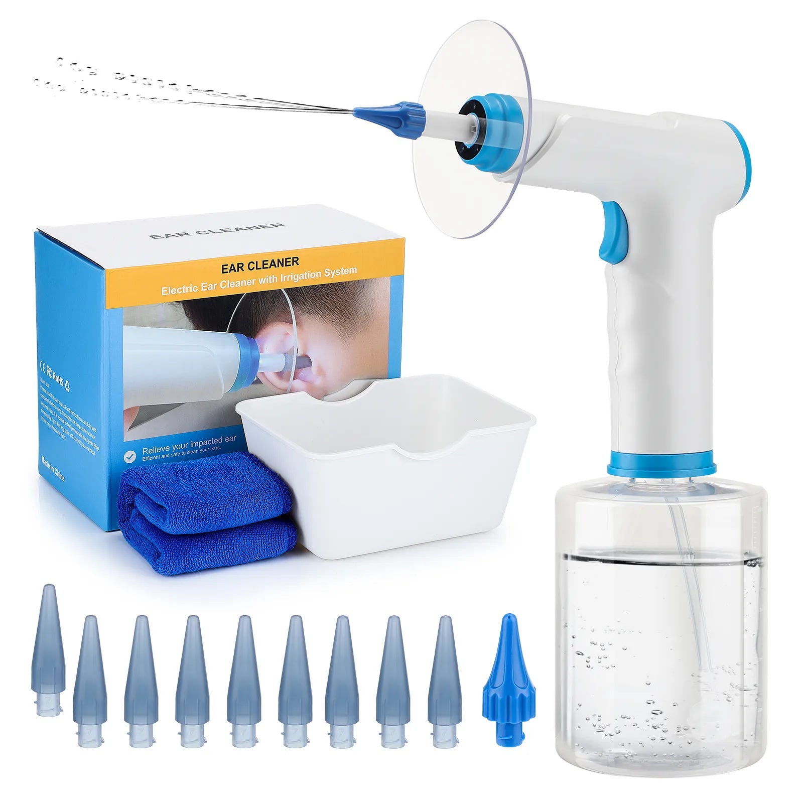 Ear'Cleaner - Nettoyeur Irrigateur d'oreilles électrique 4 modes