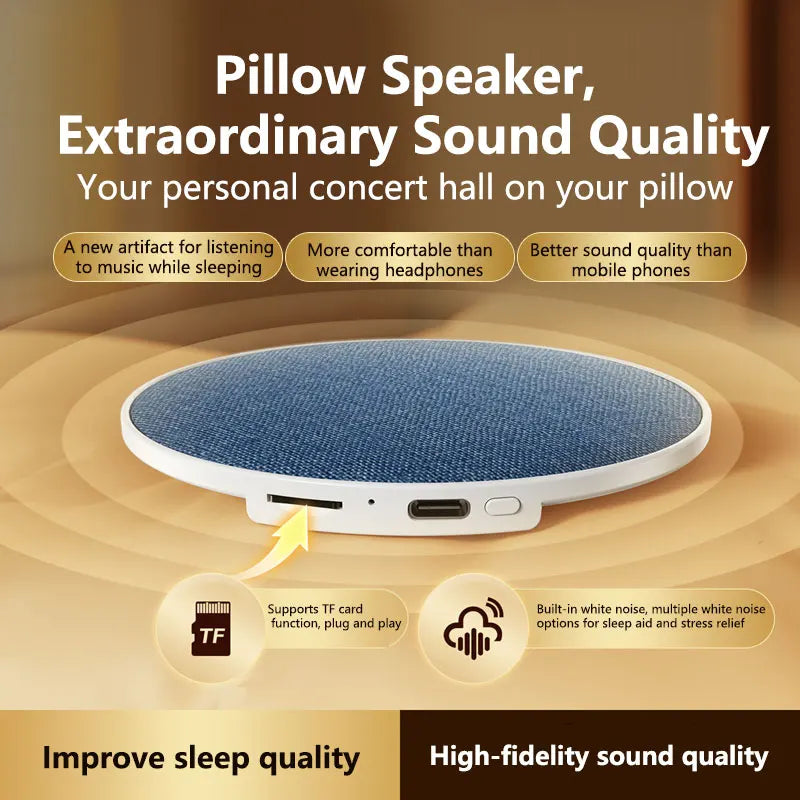Enceinte Bluetooth Sous Oreiller Aide au Sommeil