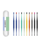 Lot de 10 Nettoyeurs d'Oreilles 2 en 1 en Silicone Réutilisables