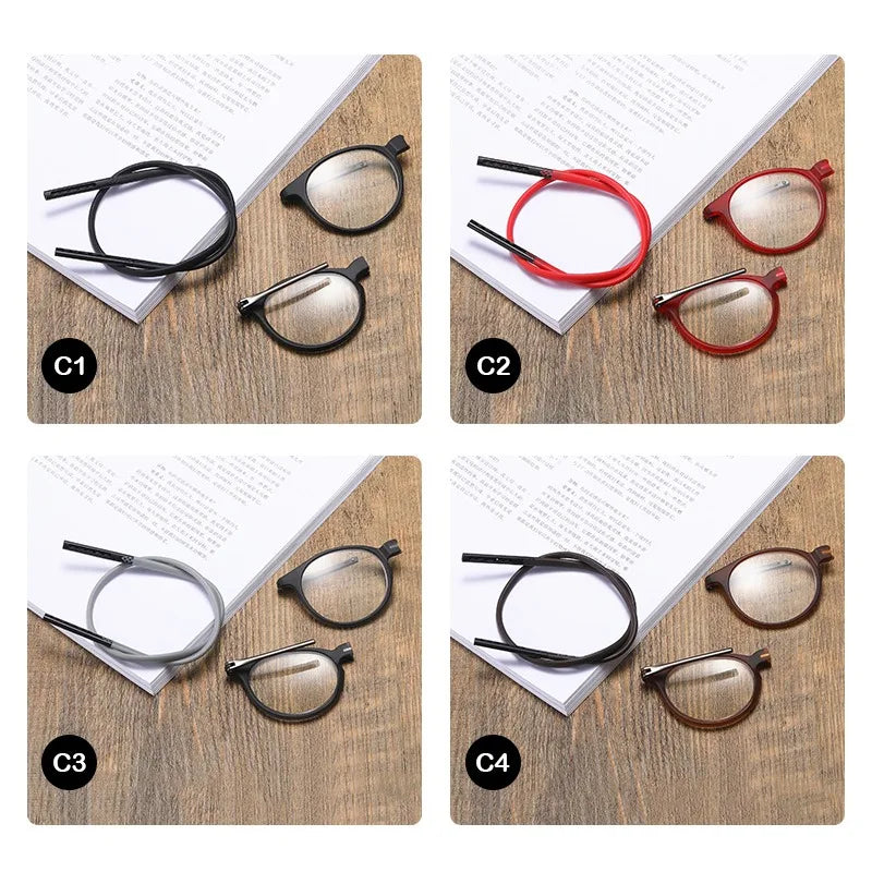 Lunettes de Lecture Fermeture Avant Magnétiques - Cordon Silicone Réglable