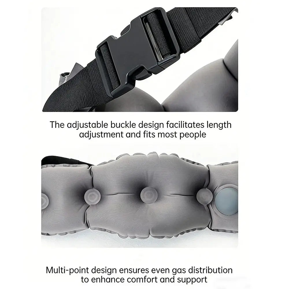 Coussin Lombaire Gonflable Portable – Soutien Réglable avec Sac de Rangement