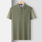 Polo brodé respirant pour homme