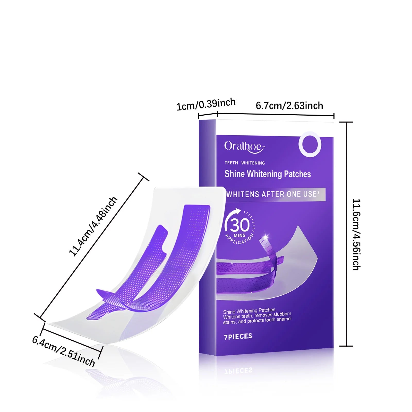 14x Bandes de Blanchiment Dentaire au Gel Violet - EXPRESS' 30min