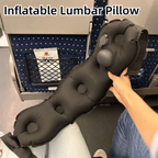 Coussin Lombaire Gonflable Portable – Soutien Réglable avec Sac de Rangement