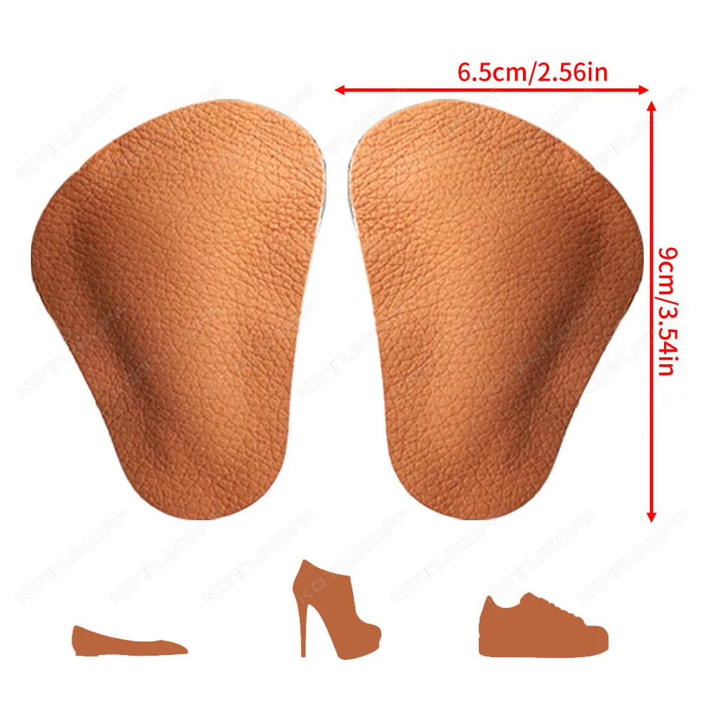 2 paires de Coussinets Voûte Plantaire en Cuir – Ultra Confort