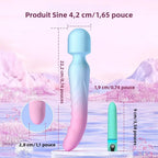 WANDY - Vibromasseur Chauffant pour Femme – Double Stimulations Intime avec Vibrations & Chauffage