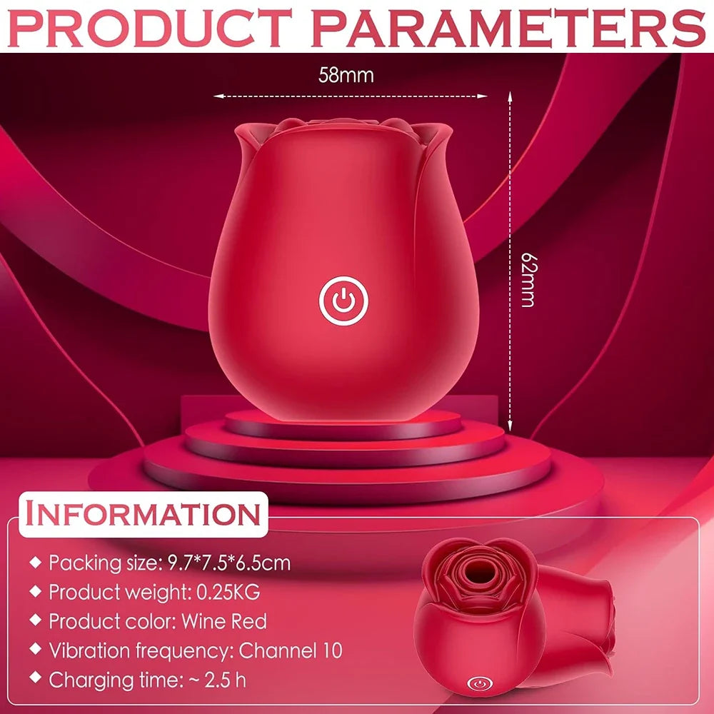 FLOWER - Stimulateur Féminin Multifonction Rechargeable – Massage Intime et Bien-Être Personnel