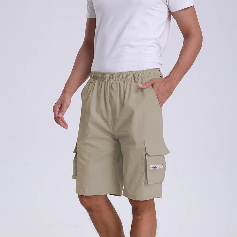 Short décontracté à taille élastique pour hommes