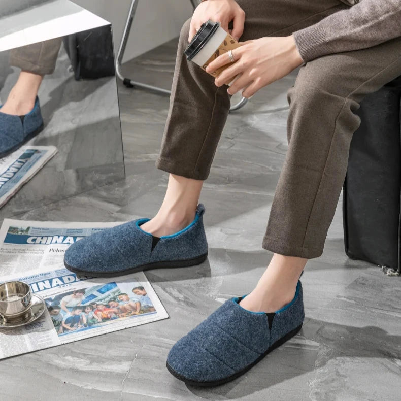 Chaussons Chauds Antidérapants pour Homme