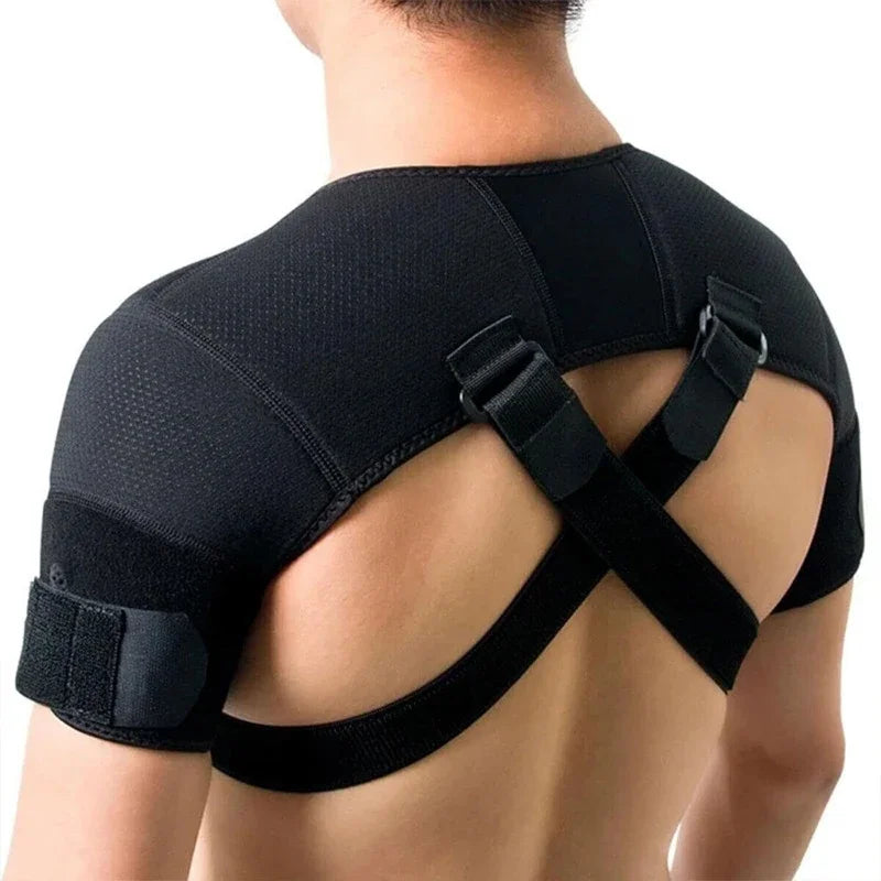 Double attelle d'épaules à compression croisée et sangles réglables