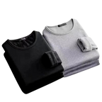 Lot de 2 T-shirts thermiques manches longues Doublure polaire -  Homme