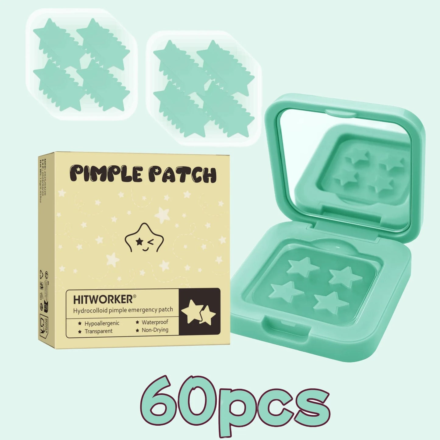 60x Patchs Hydrocolloïde Anti-Acné